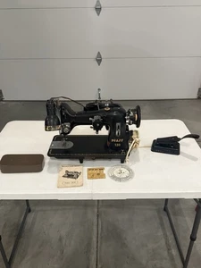 Máquina de coser alemana vintage Pfaff 130 esfera una puntada en zig zag como no está probada - Imagen 1 de 10