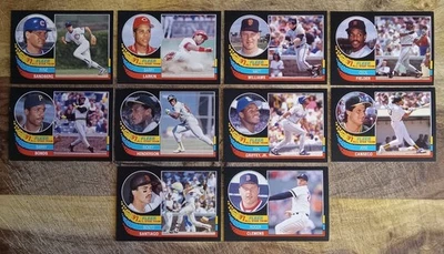 1991 Fleer 棒球全明星队/完整插入套装 (1-10) 近乎完好-MT 阅读 — 第 1/2 张图片