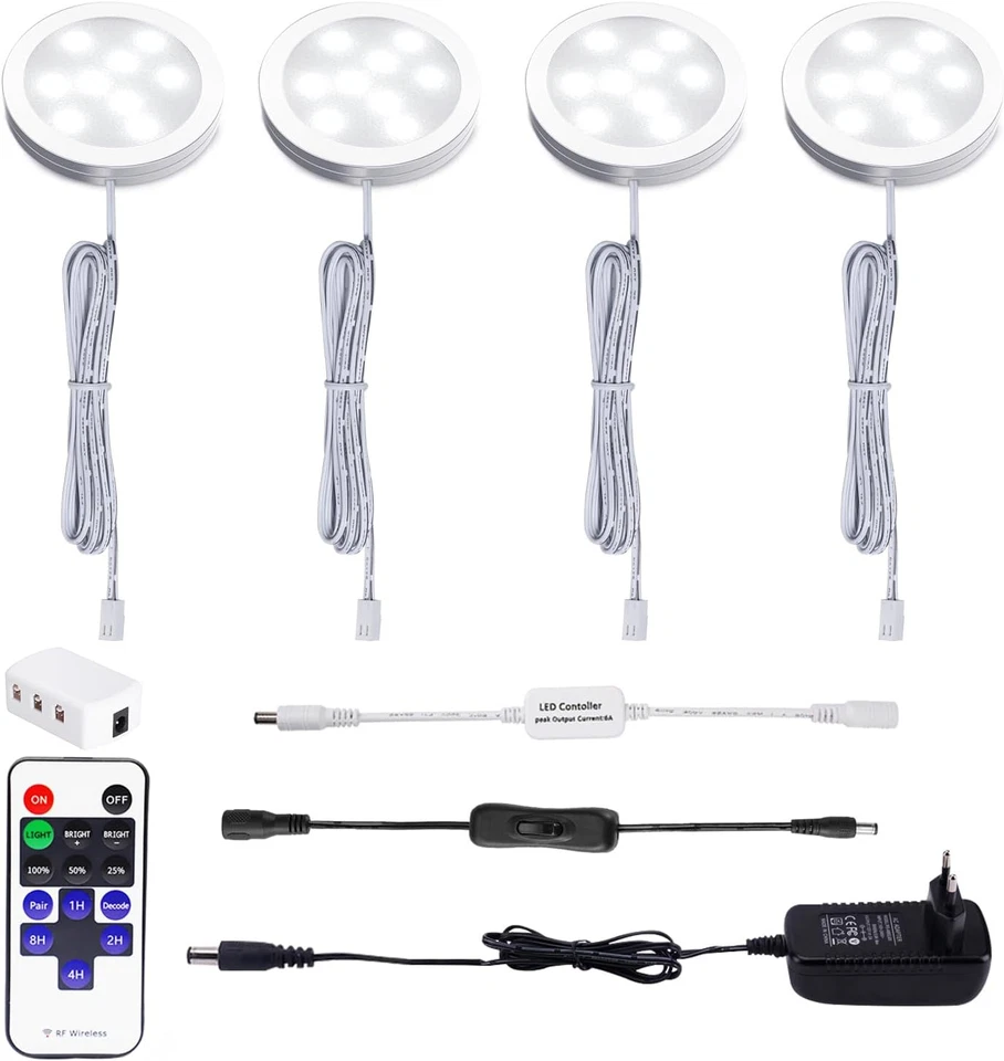 LED Luce Sottopensile Cucina Dimmerabile Con Telecomando RF Wireless, Illuminazi - Immagine 1 di 4