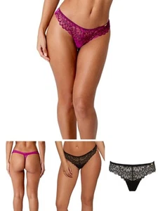 Gossard Swirl Thong Briefs Mid Rise Brief Stretch Lace Knickers Lingerie - Picture 1 of 15