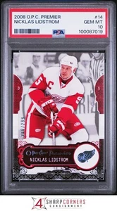 2008 O-PEE-CHEE PREMIER #14 NICKLAS LIDSTROM HOF POP 2 PSA 10 - Picture 1 of 2