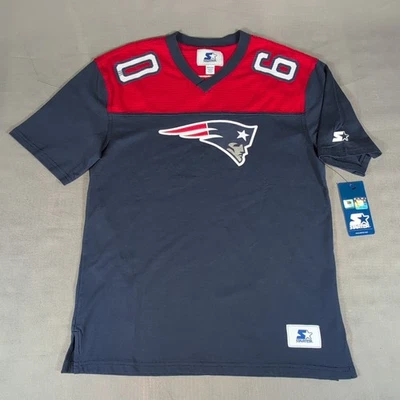 Camiseta de fútbol americano Starter New England Patriots NFL para hombre talla pequeña - Nueva Foto 1 de 4