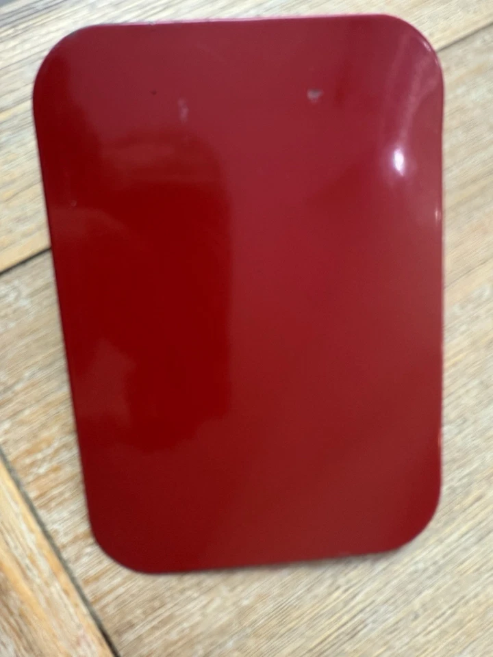 84-01 Jeep Cherokee Fuel Filler Gas Cap Door Red (R93) - Image 1 of 4