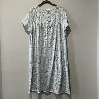 Camisón para mujer Laura Ashley Oh So Soft grande verde floral cottagecore delicado Foto 1 de 4