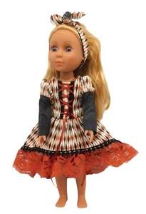 Handgefertigtes Halloween Diamant Hi-Low Kleid Outfit für RRFF PUPPE NICHT INBEGRIFFEN - Bild 1 von 6
