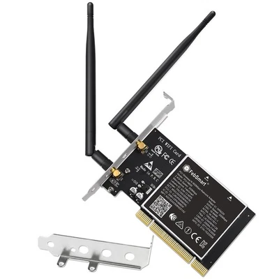 Wireless N Dual Band 600Mbps (2.4GHz 300Mbps or 5GHz 300Mbps) PCI WiFi Adapte... - Image 1 of 4