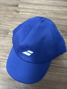 Babolat Pure Logo Cap Unisex Adjustable Tennis Hat Sports Sodalite Blue NWT - Picture 1 of 7