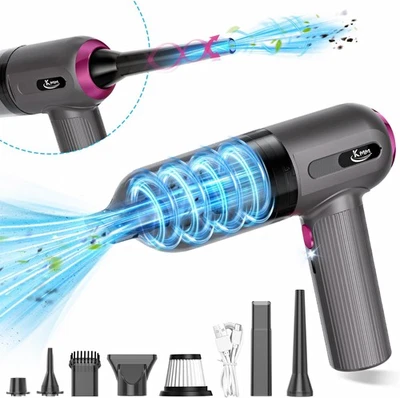 KMM Handheld Car Vacuum Cleaner, 4 in 1 Cleaner 16000Pa Air Gray  - Image 1 of 4