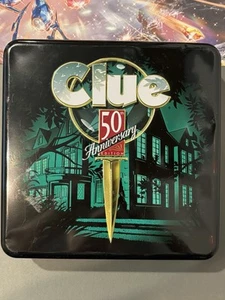 CLUE 50th Anniversary Edition BLECHBOX Spiel 1998 Parker Brothers Hasbro gebraucht - Bild 1 von 16