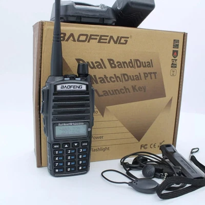 BAOFENG Radio BOAFENG UV-82 doppio PTT dual band v/u ricetrasmittente 10WBATTERIA 10000M