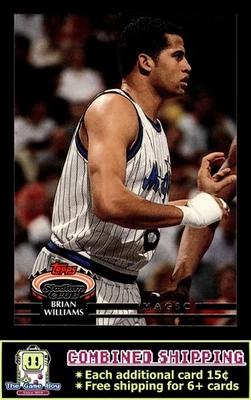 1992-93 体育场俱乐部 #46 布莱恩·威廉姆斯奥兰多魔术队 — 第 1/2 张图片