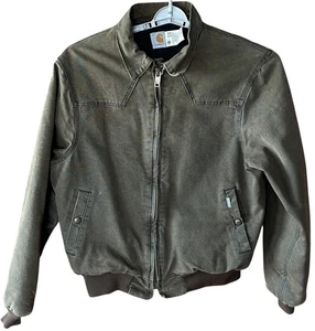 Chaqueta Carhartt JQ 1642 Santa Fe Para Hombre Grande Marrón Edredón Forrado De Colección Unión EE. UU. - Imagen 1 de 10
