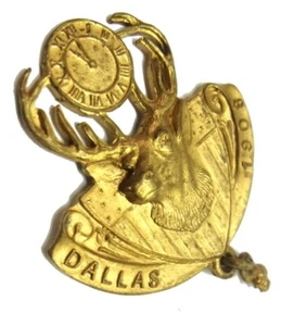 1908 BPOE ELKS Dallas, Texas Grand Lodge Reunion Pin - Picture 1 of 2