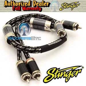 STINGER SI921.5 PRO 2-CHANNEL 1.5FT MALE PURE SILVER RCA 9000 INTERCONNECT CABLE - Picture 1 of 9