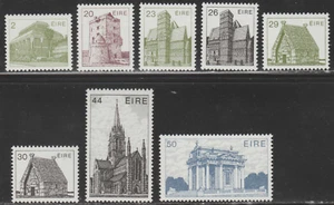Ireland 1982-90 SC# 538 - 554 - Architecture - 8 different stamps M-H Lot # 038 - Picture 1 of 2