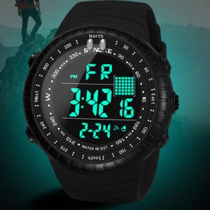 Orologio sportivo digitale impermeabile militare tattico retroilluminazione LED orologio da polso uomo - Foto 1 di 15