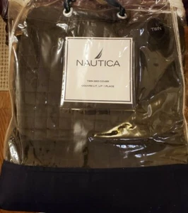 NEW Nautica Twin Mariner's Cord Olive Green Corduroy Bed Cover - Picture 1 of 6