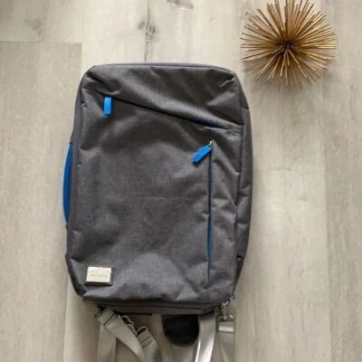 IBM Gris Mensajero Laptop Bolso Mochila Convertible Unisex Día de Trabajo Hombro Nuevo sin Etiquetas Foto 1 de 4