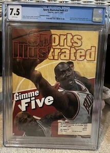 June 9 1997 Michael Jordan Dennis Rodman Bulls Sports Illustrated CGC 7.5 - Picture 1 of 3
