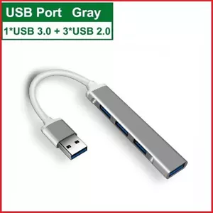 HUB USB 3.0 4 PORTE SDOPPIATORE SPLITTER PER PC NOTEBOOK LAPTOP MAC MULTIPORTA - Foto 1 di 1