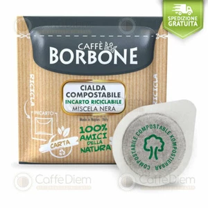 150 Cialde Carta Filtro Ese 44 mm Caffè Borbone Miscela NERA NERO - ORIGINALE - Imagen 1 de 12