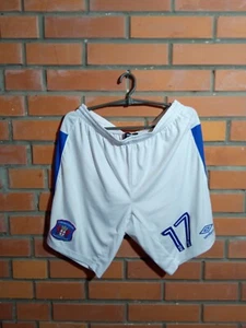 Carlisle United Home Football Soccer Shorts #17 White Umbro Mens Size L - Picture 1 of 9