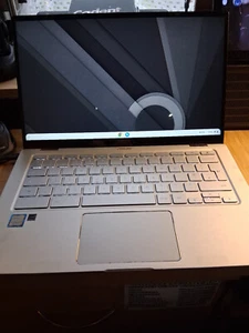 ASUS Flip C434 14" 2 in 1 Chromebook Intel Core m3 8100Y 8GB 64GB eMMC cable inc - Picture 1 of 9