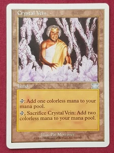 Magic The Gathering 6ª EDICIÓN VENA DE CRISTAL tarjeta de tierra Magic The Gathering sexta edición - Imagen 1 de 2