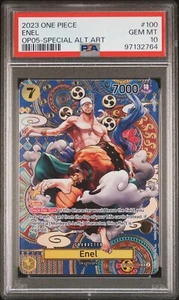 2023 One Piece #100 Enel SP PSA 10 Special Art Rare OP05-100 Awakening New Era - Picture 1 of 1