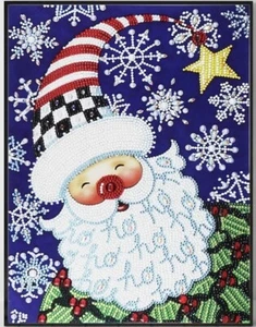 AU Seller - Santa Face Diamond Painting Partial Drill Kit - 30cm x 40cm - Picture 1 of 1