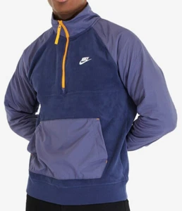 Nike Mens Jacket Polar Fleece 1/2 Zip Pullover Blue 2XL. BV3596-410 - Picture 1 of 5