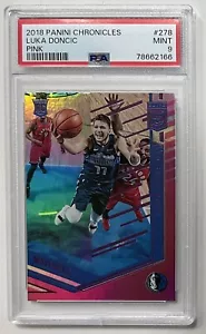 Luka Doncic 2018 Panini Chronicles Elite Pink #278 Rookie Card PSA 9 Mint RC - Picture 1 of 2
