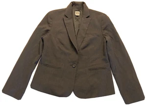 Anne Klein graue Blazerjacke Größe 12 normale Passform - Bild 1 von 4