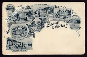 Schweiz VD BALLAIGUES Hotels & Pensionen * AK um 1900 Litho - Bild 1 von 2