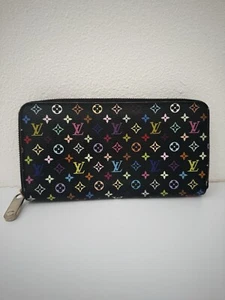 Authentic Louis Vuitton Monogram Black Murakami Long Zippy Wallet - Picture 1 of 11