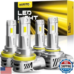 AUXITO 9005/HB3 H11/H9/H8 Fog Light, 62000LM 900% Brighter H8 H9 HB3 Bulbs Co - Picture 1 of 5