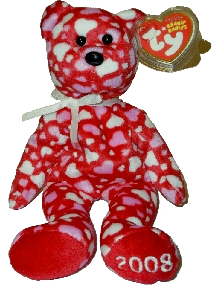 TY Beanie Baby - HEARTS-A-FLUTTER the Bear (Hallmark Exclusive)(8.5 Inch) MWMTs - Image 1 of 4