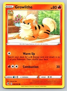 Tarjeta Pokémon Growlithe 032/264 Common Fusion Strike - Casi Nueva - Imagen 1 de 2
