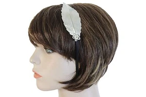 Nuovo Donna Metallo Argento Lungo Foglia Fascino Capelli Gioiello Elegante A Fun - Foto 1 di 10