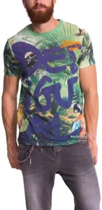 Mens T Shirt Short Sleeve Desigual Size M - Picture 1 of 9