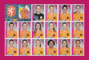 Netherlands National Team - Panini FIFA Women’s World Cup 2023 - 18 Stickers