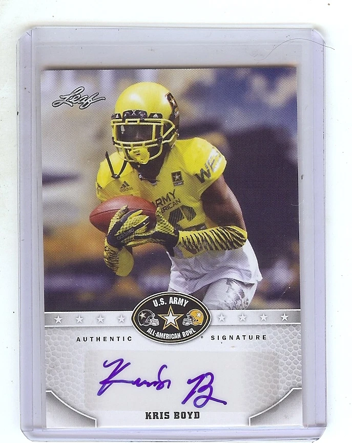 KRIS BOYD New York Jets / Texas Longhorns 2015 U.S Army Certified AUTOGRAPH RC - Image 1 of 1
