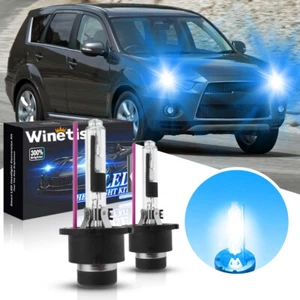 Ice Blue 8000K D2R Low Beam HID Xenon Headlight For MITSUBISHI Outlander 07-09 - Picture 1 of 8