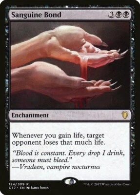 1x SANGUINE BOND - MAsters/commander/Time SPiral - MTG - Magic The Gathering - Image 1 of 3