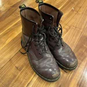 Vintage 80’s Doc Martens Purple 1460W RARE Purple Leather Combat Boots. Größe 9. - Bild 1 von 6