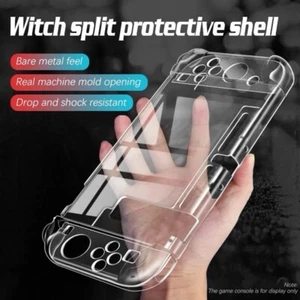 Clear Case for Nintendo Switch Console and Joy Cons Transparent Protector Cover - Picture 1 of 7