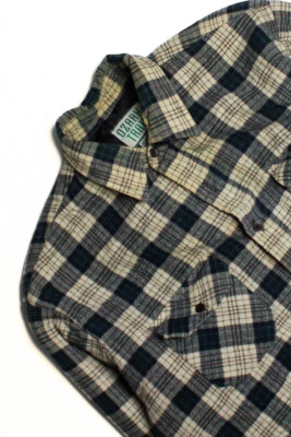 Винтажная фланелевая клетчатая куртка Ozark Trail большая темно-желтая (1990-е) - Изображение 1 из 2