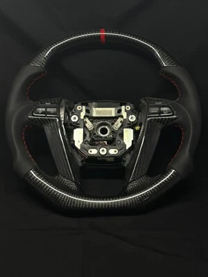 Volante de fibra de carbono REAL Honda Accord 8ª generación para Pilot Odyssey 2008-13 Foto 1 de 4