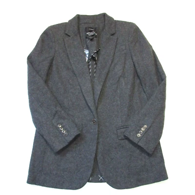 NUEVO CON ETIQUETAS J.Crew Alfie Blazer en Gris Jaspeado Oscuro Tejido Italiano Mezcla de Lana Chaqueta 6 Foto 1 de 4