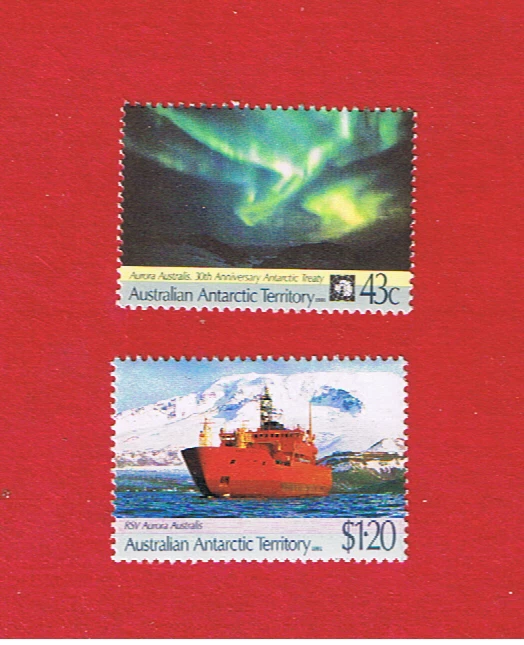 Australia Antarctic #L81-L82   MNH OG    Aurora   Free S/H - Image 1 of 1